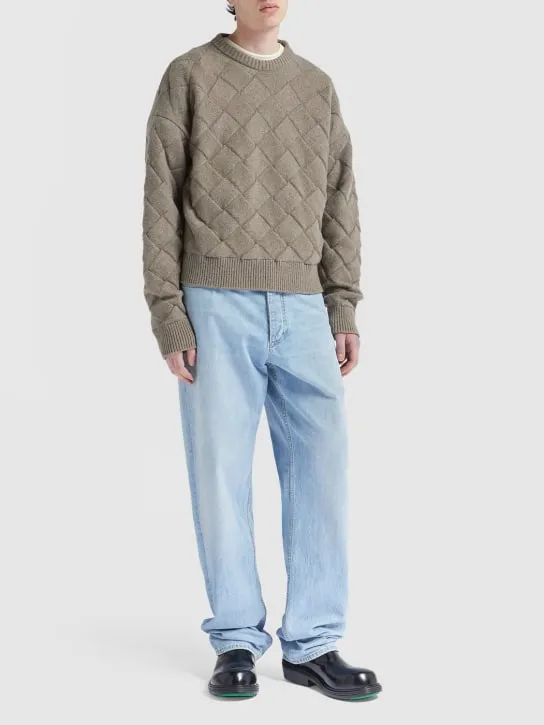 Bottega Veneta   3D Intreccio crewneck wool sweater 