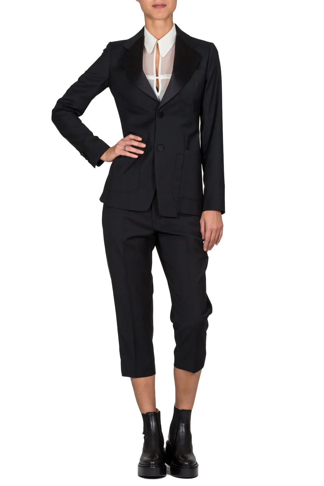 Cropped Tuxedo Trousers