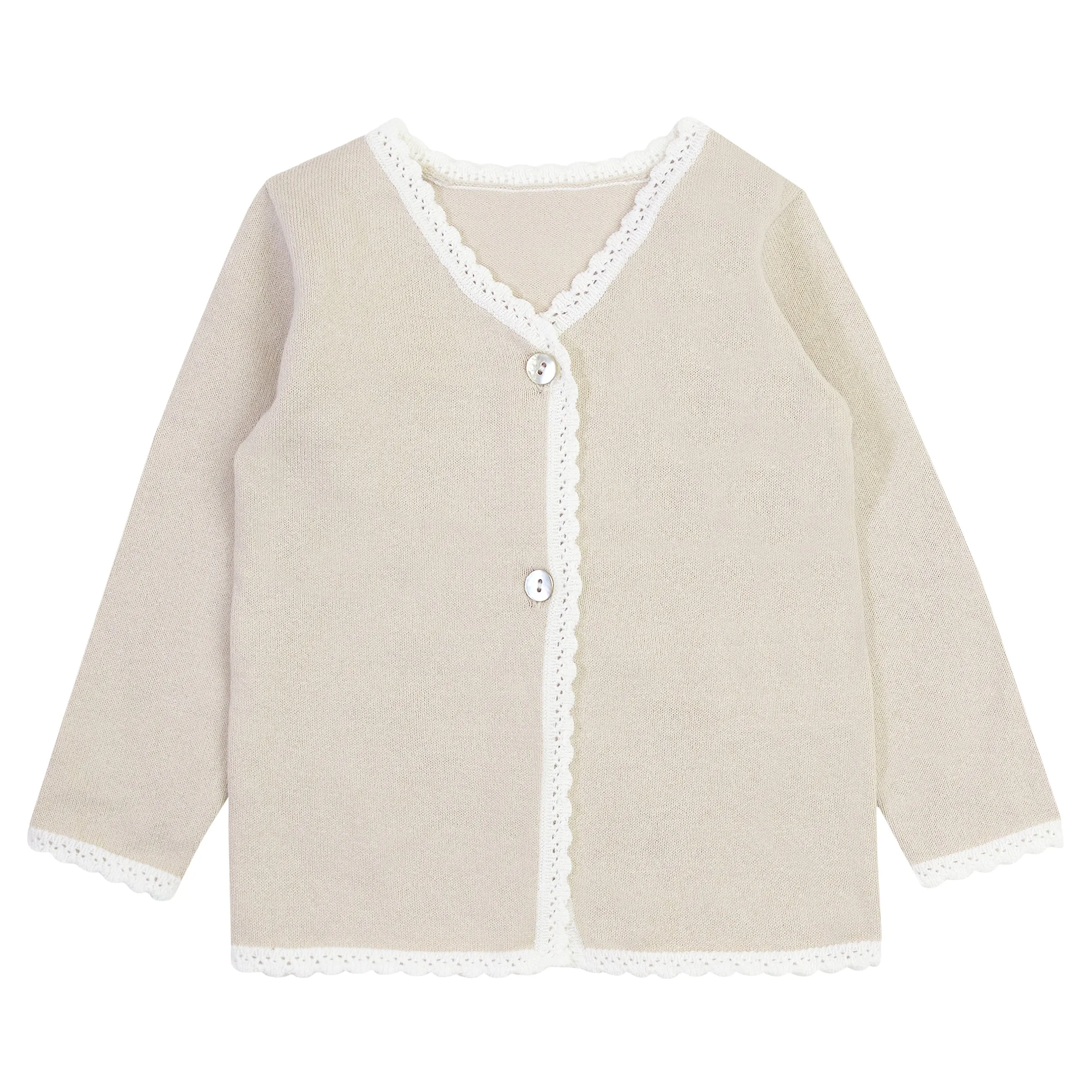 Kipp Stone Scallop Edge Cardigan
